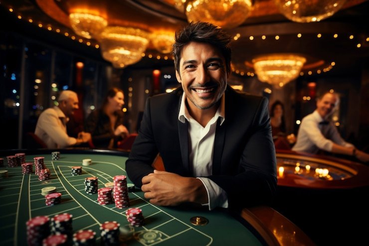 Antarmuka permainan MSC di ns 2121 menampilkan meja blackjack dengan dealer langsung